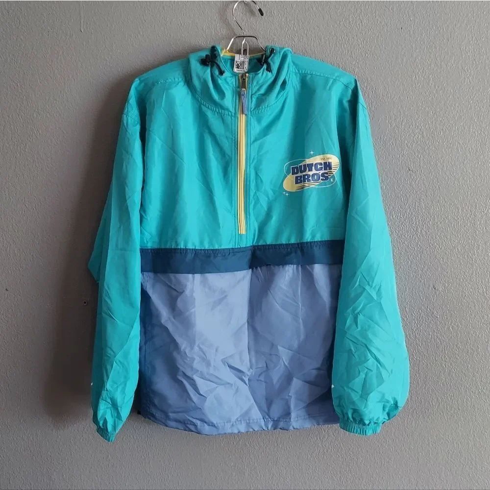 Dutch Bros - Colorblock Windbreaker Jacket - Medium